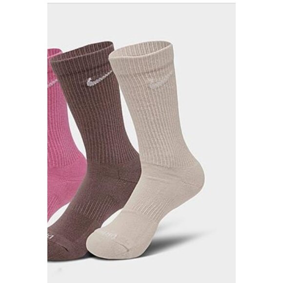 Nike Everyday Plus Dri-FIT Adult Unisex Cushioned 2 Pack Crew Socks Mens L (8-12 - Picture 7 of 7